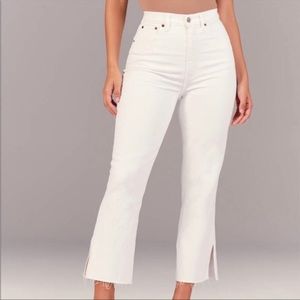 Abercrombie High Rise Ankle Flare Jeans